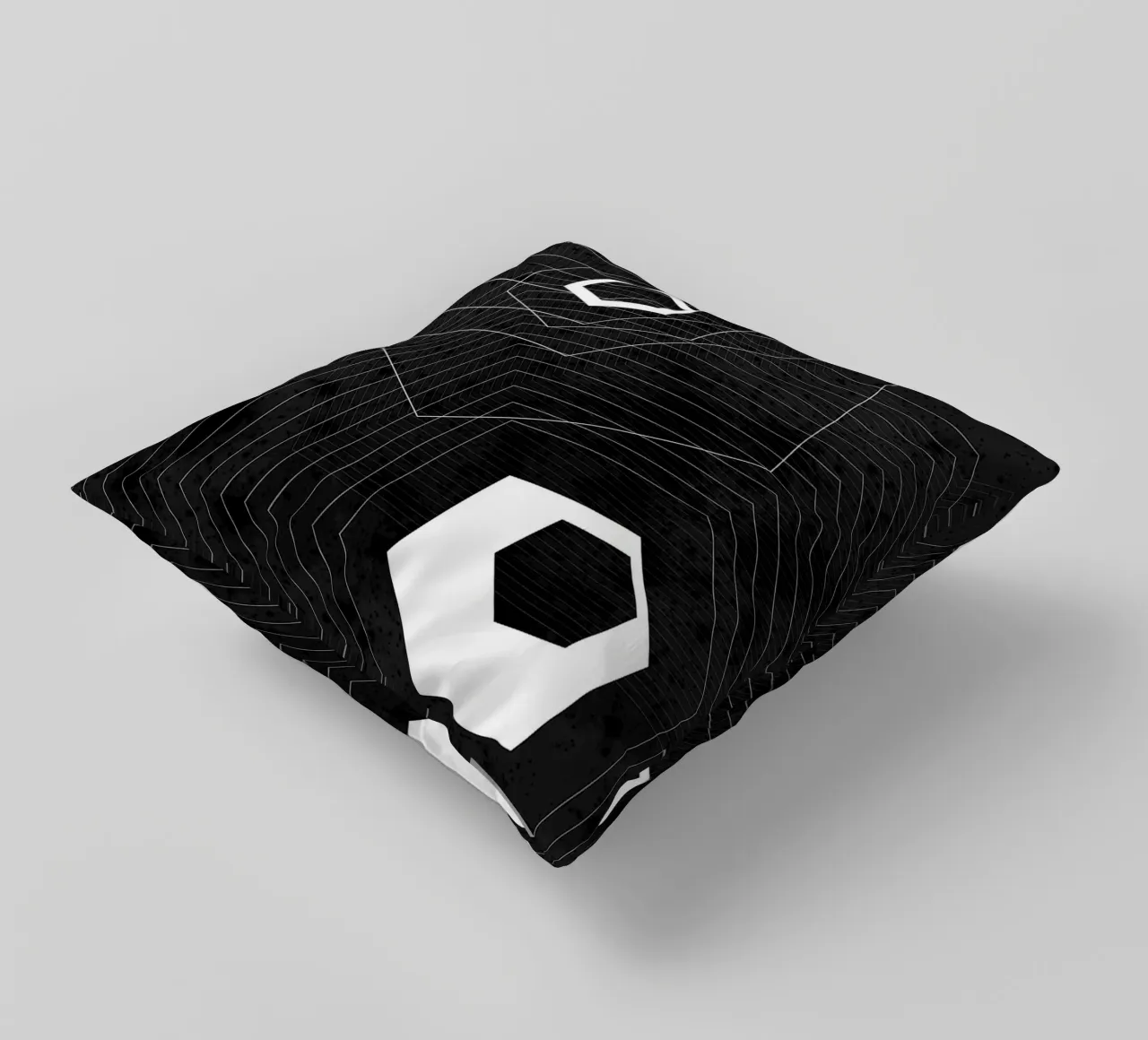Geometrico in bianco e nero cuscino da Sabine Klein