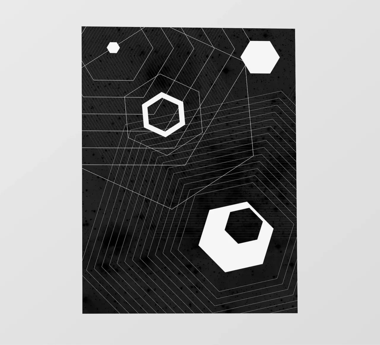 Geometrico in bianco e nero telo in pvc da Sabine Klein