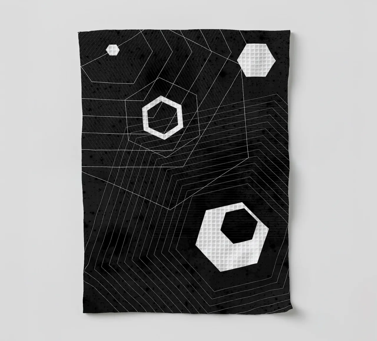 Geometrico in bianco e nero canovaccio da cucina da Sabine Klein