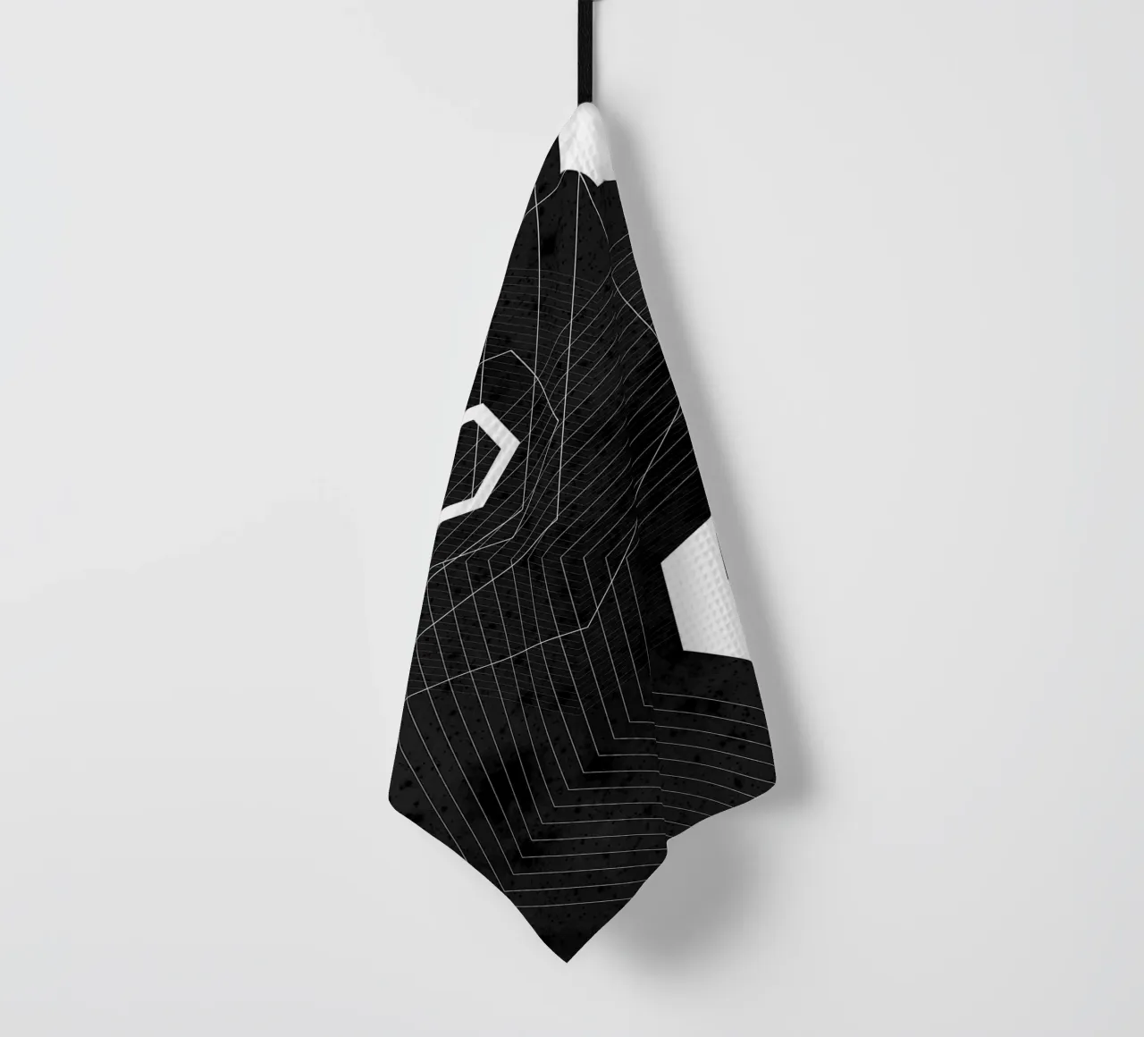 Geometrico in bianco e nero canovaccio da cucina da Sabine Klein