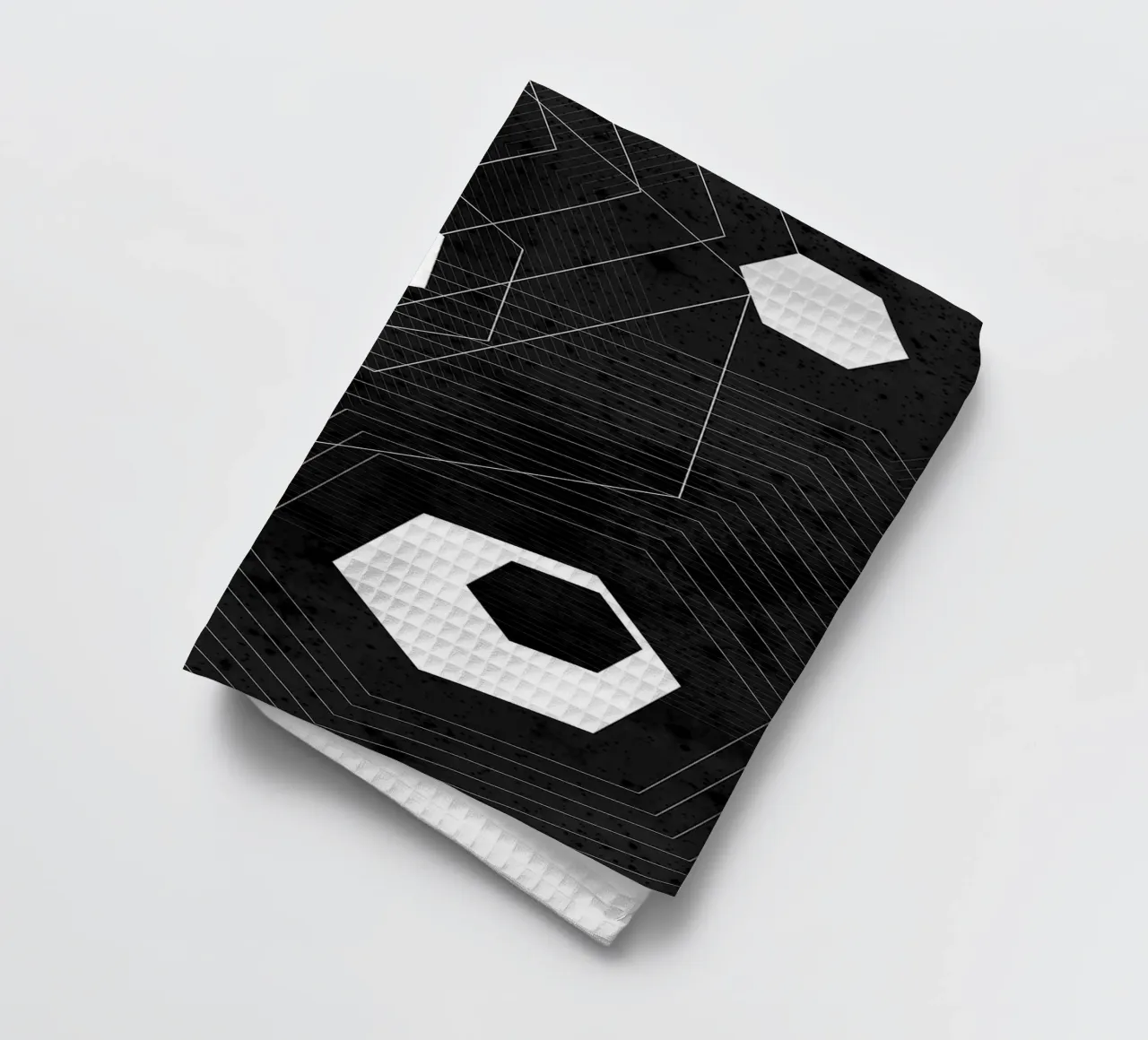 Geometrico in bianco e nero canovaccio da cucina da Sabine Klein
