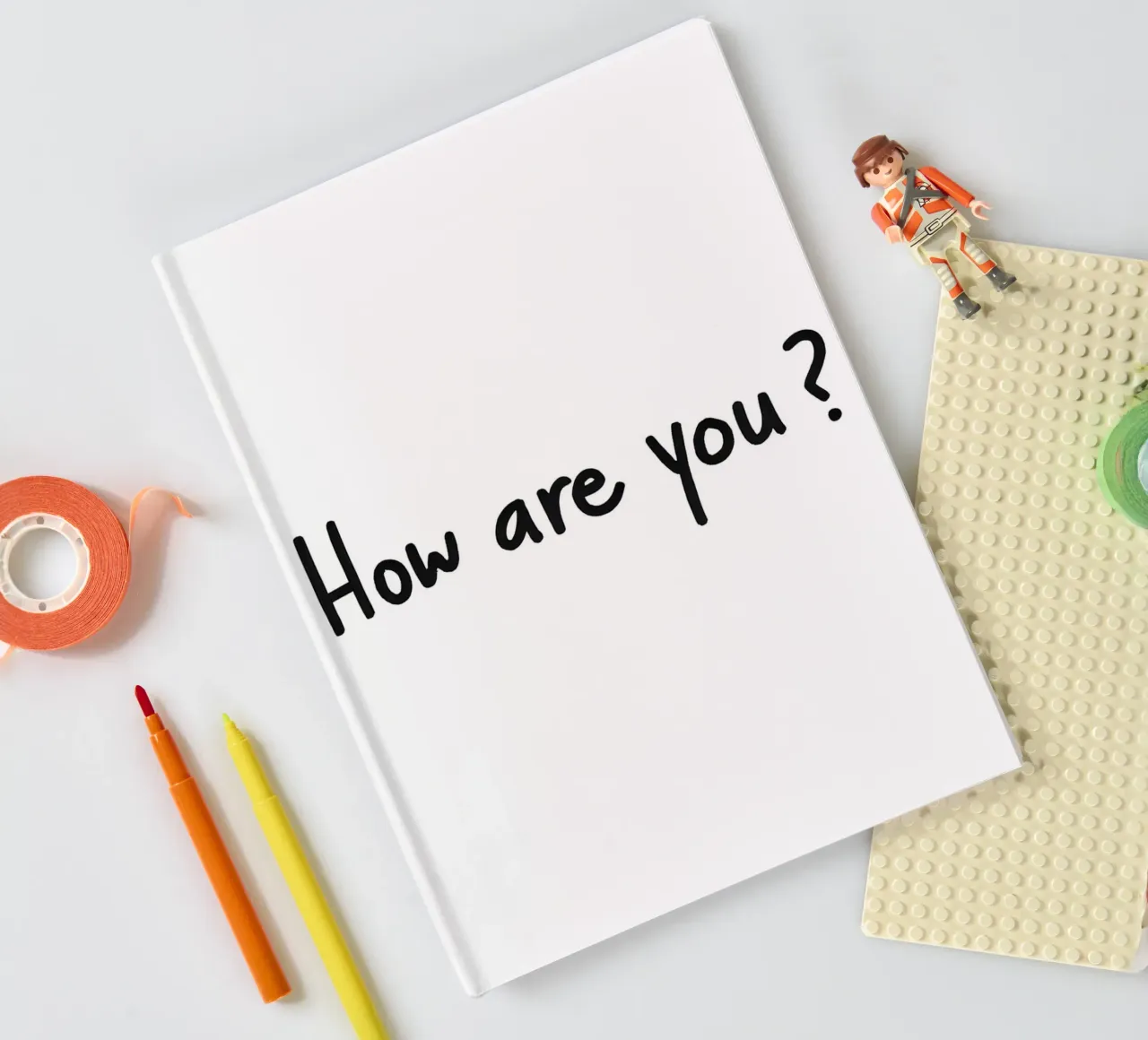 How are you_ Text Art notebook by Sabine Klein