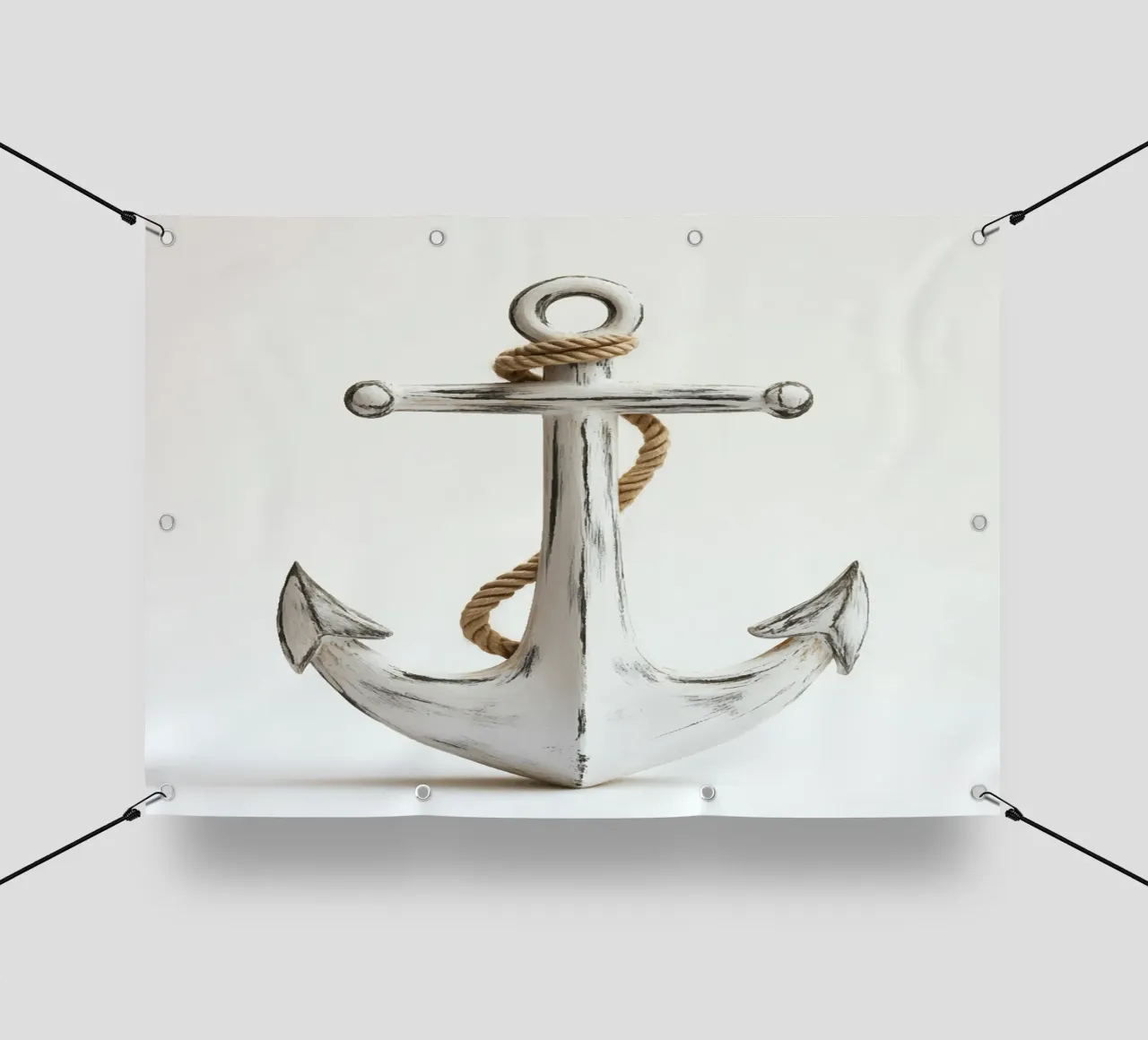 Ancora rustica con corda telo in pvc da pixelbull - medieval art and more