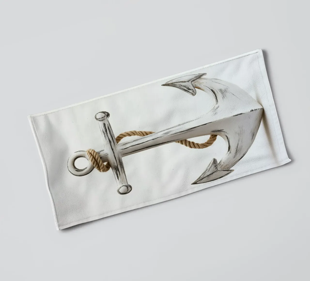 Ancora rustica con corda asciugamano da bagno da pixelbull - medieval art and more