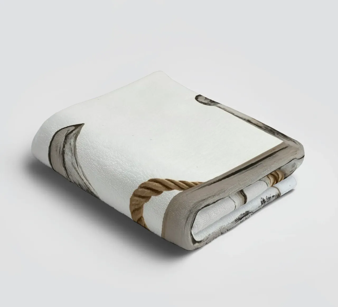 Ancora rustica con corda asciugamano da bagno da pixelbull - medieval art and more