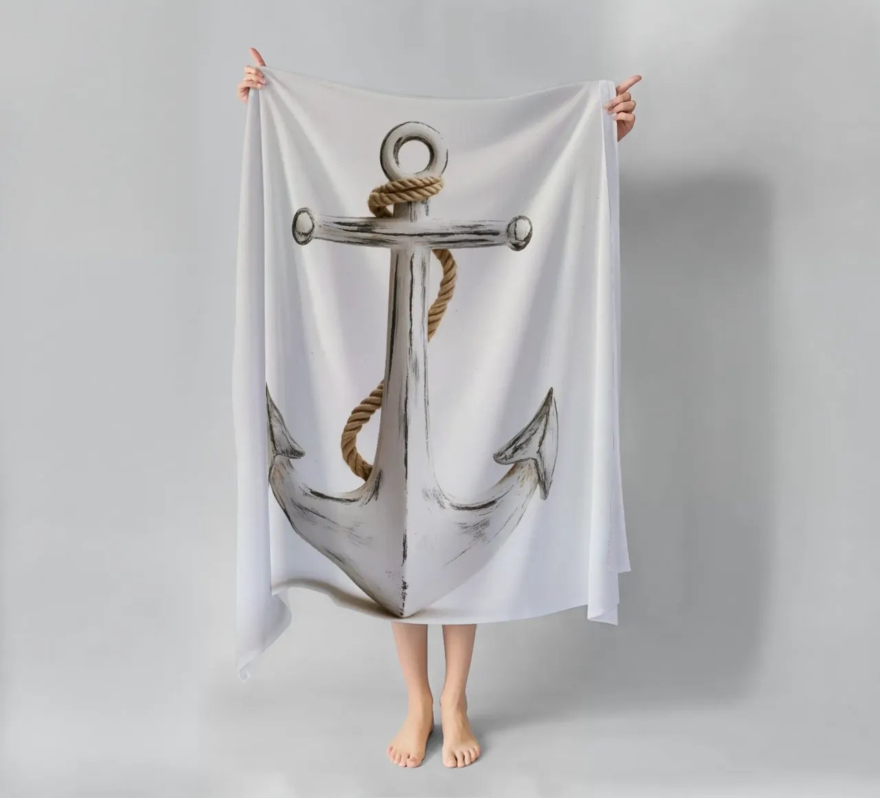 Ancora rustica con corda telo mare da pixelbull - medieval art and more
