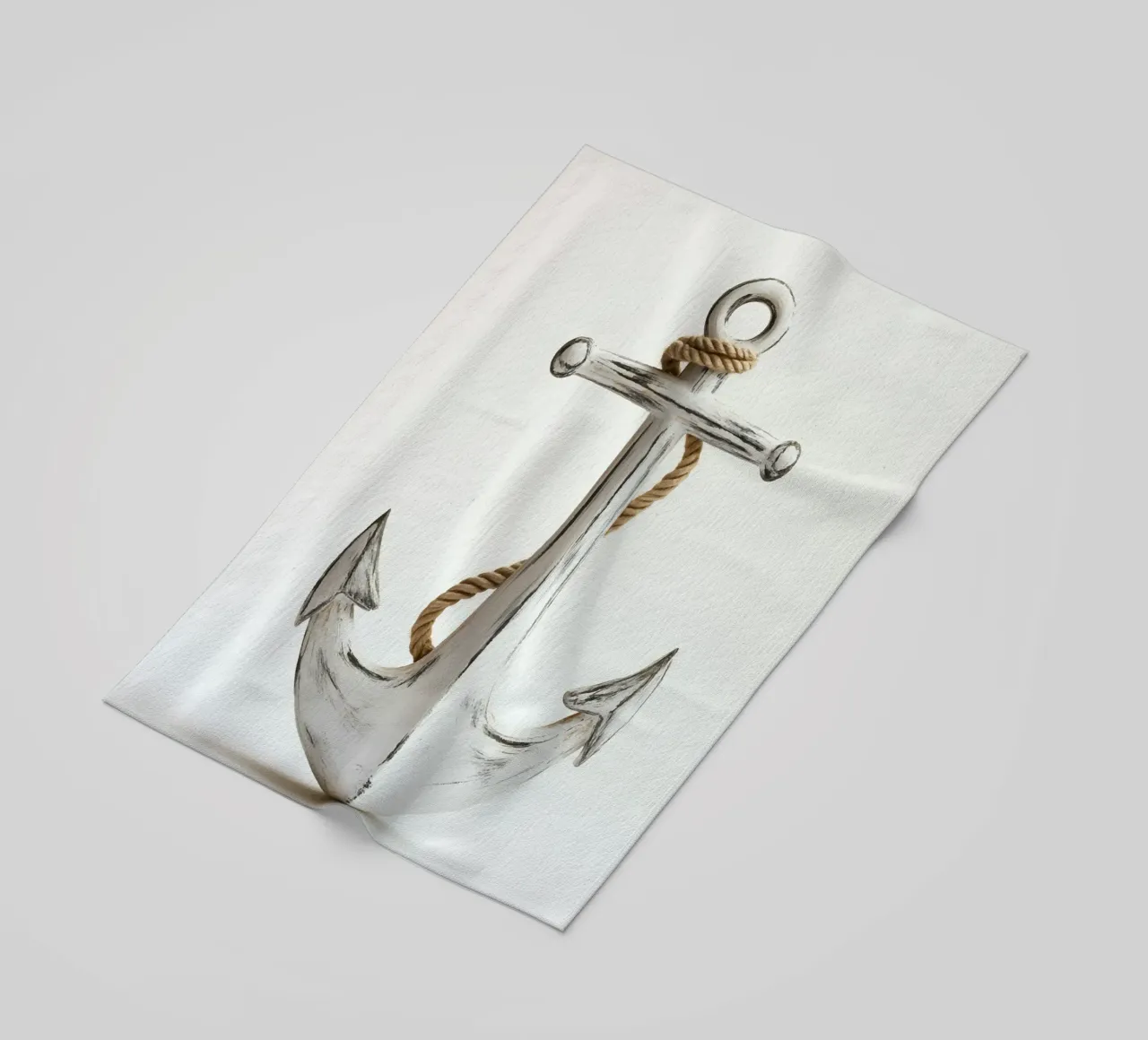 Ancora rustica con corda telo mare da pixelbull - medieval art and more