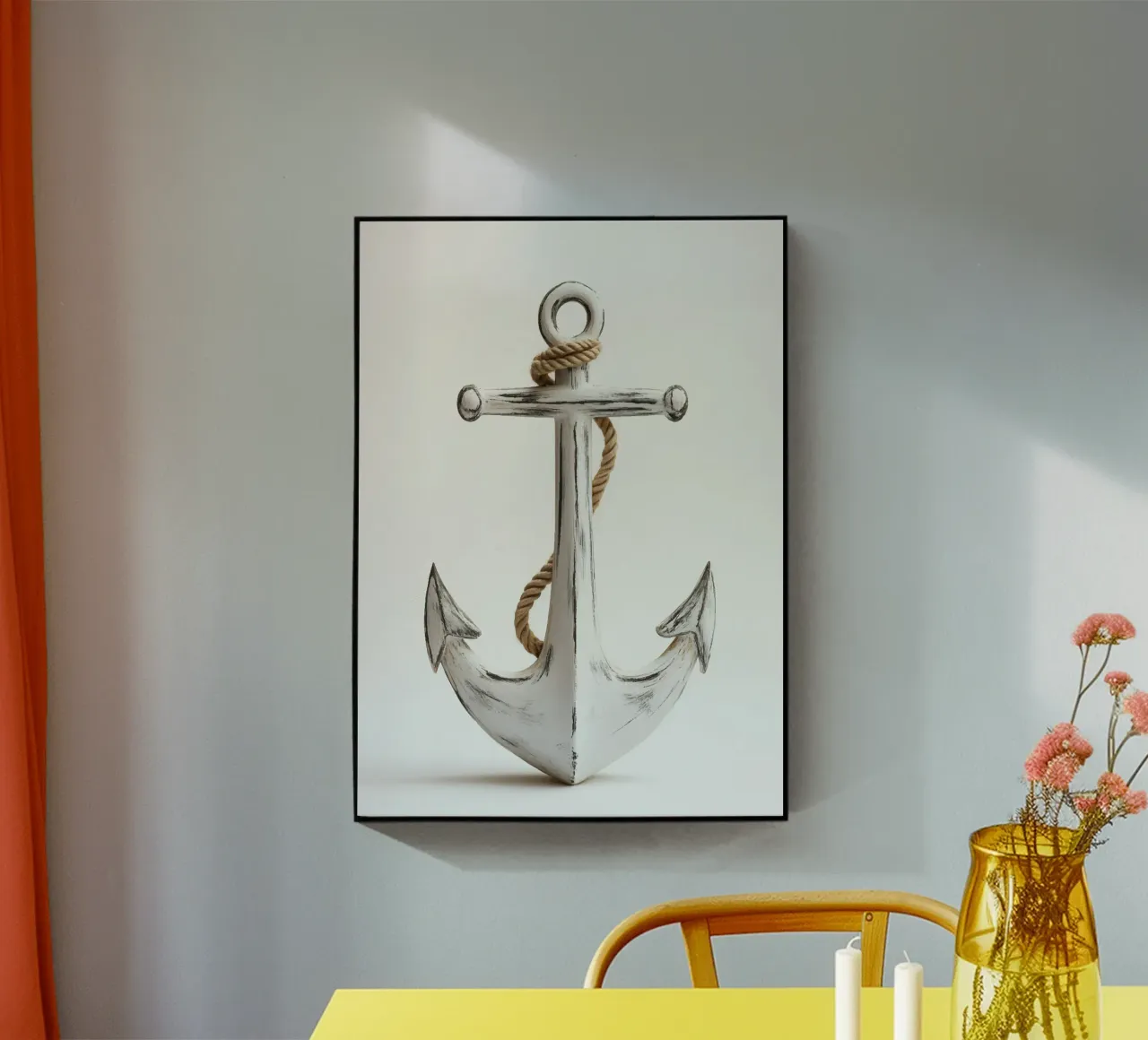 Ancora rustica con corda plexiglass da pixelbull - medieval art and more