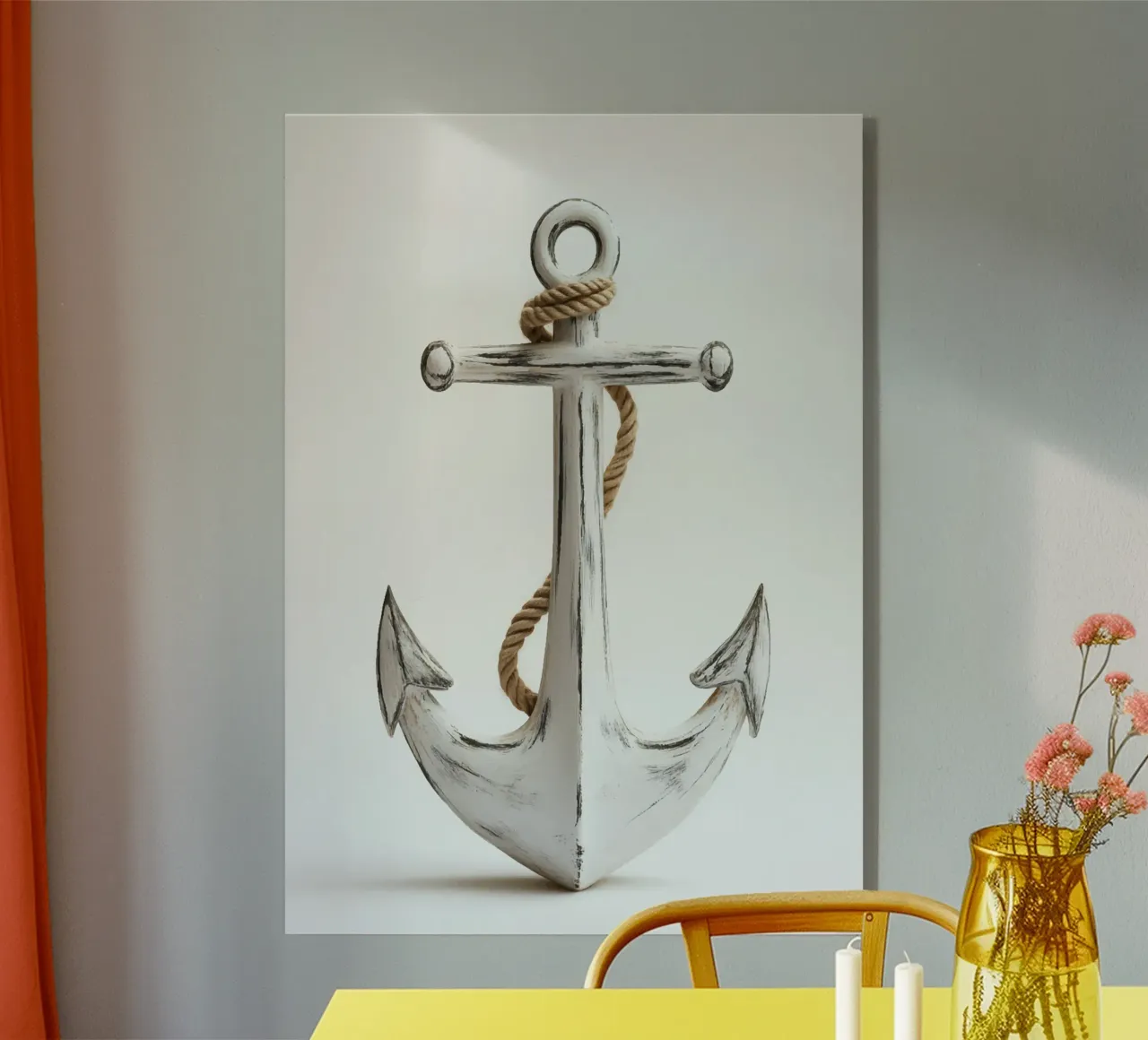 Ancora rustica con corda plexiglass da pixelbull - medieval art and more