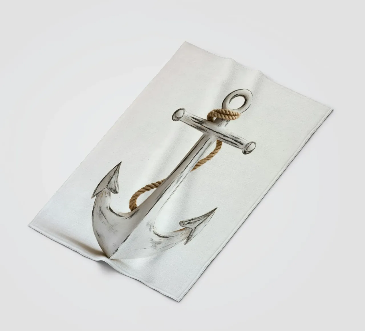 Ancora rustica con corda coperta in pile da pixelbull - medieval art and more
