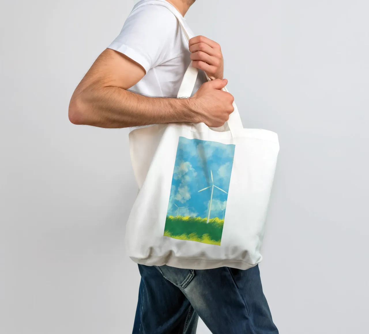 windmill canvas borsa in juta da melts