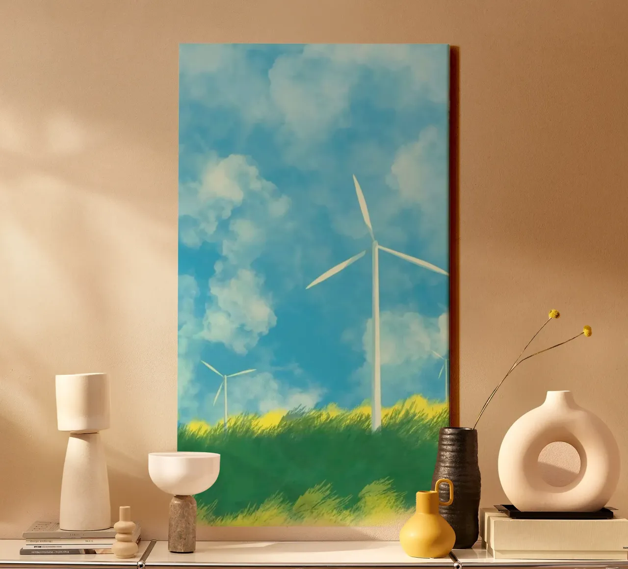 windmill canvas tela con Cornice a cassetta da melts