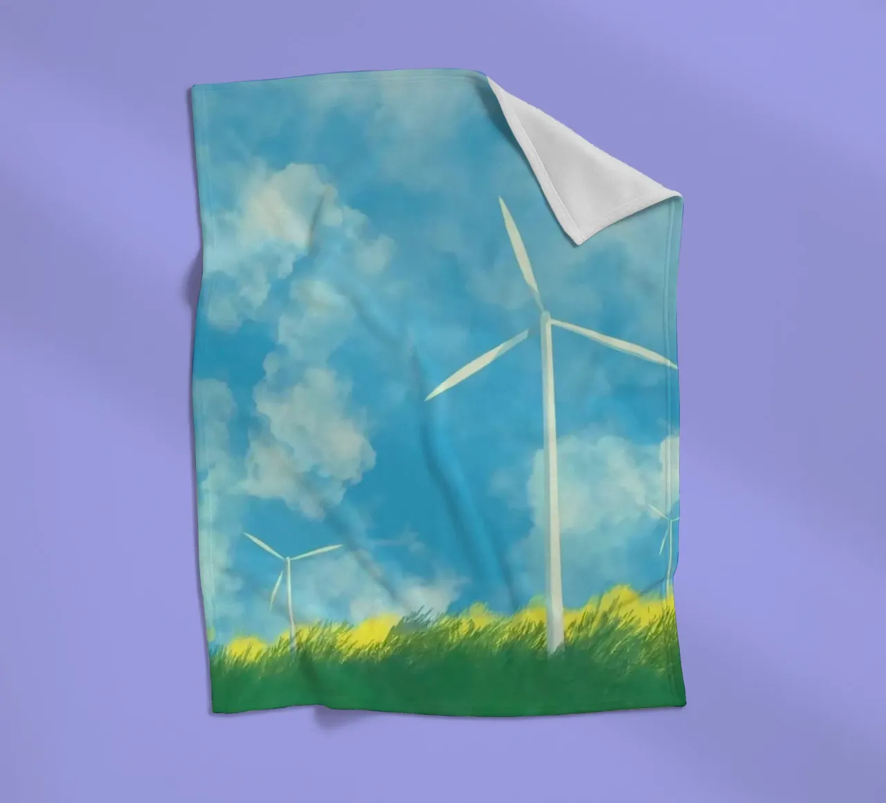 windmill canvas coperta in pile da melts