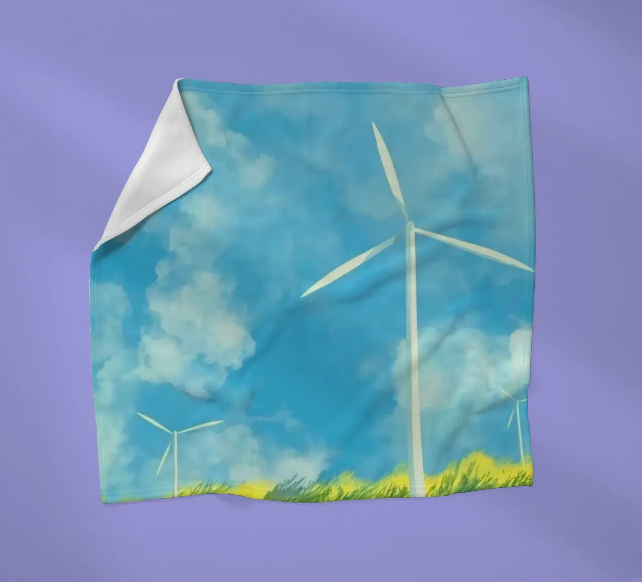 windmill canvas coperta in pile da melts