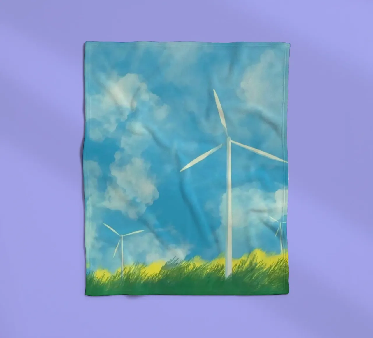 windmill canvas coperta in pile da melts