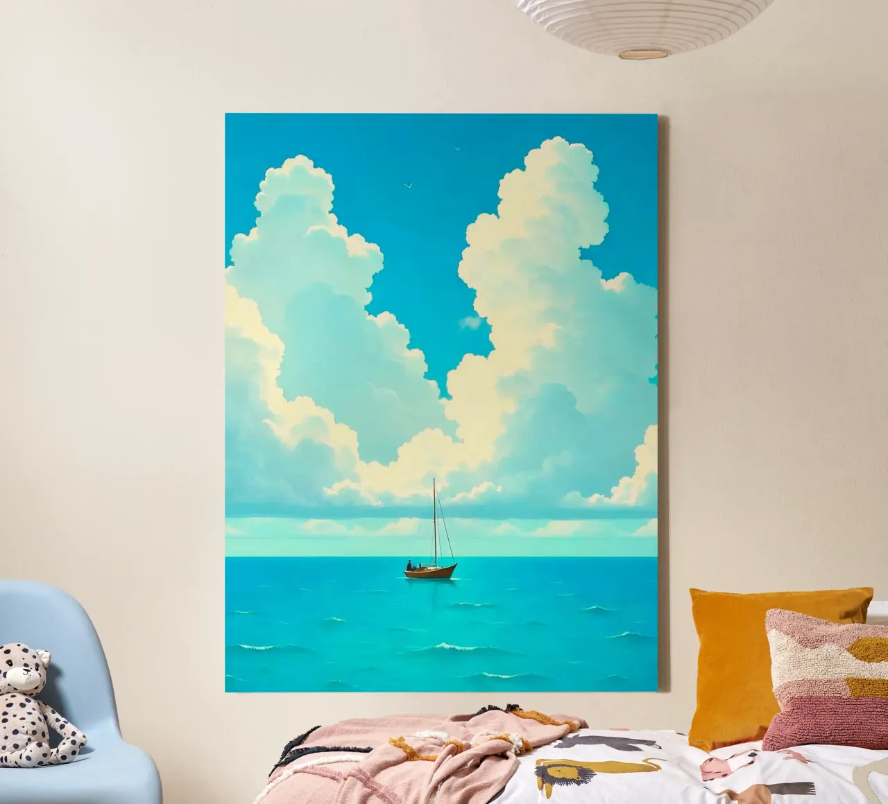 open space on surface tela con Cornice a cassetta da miracle