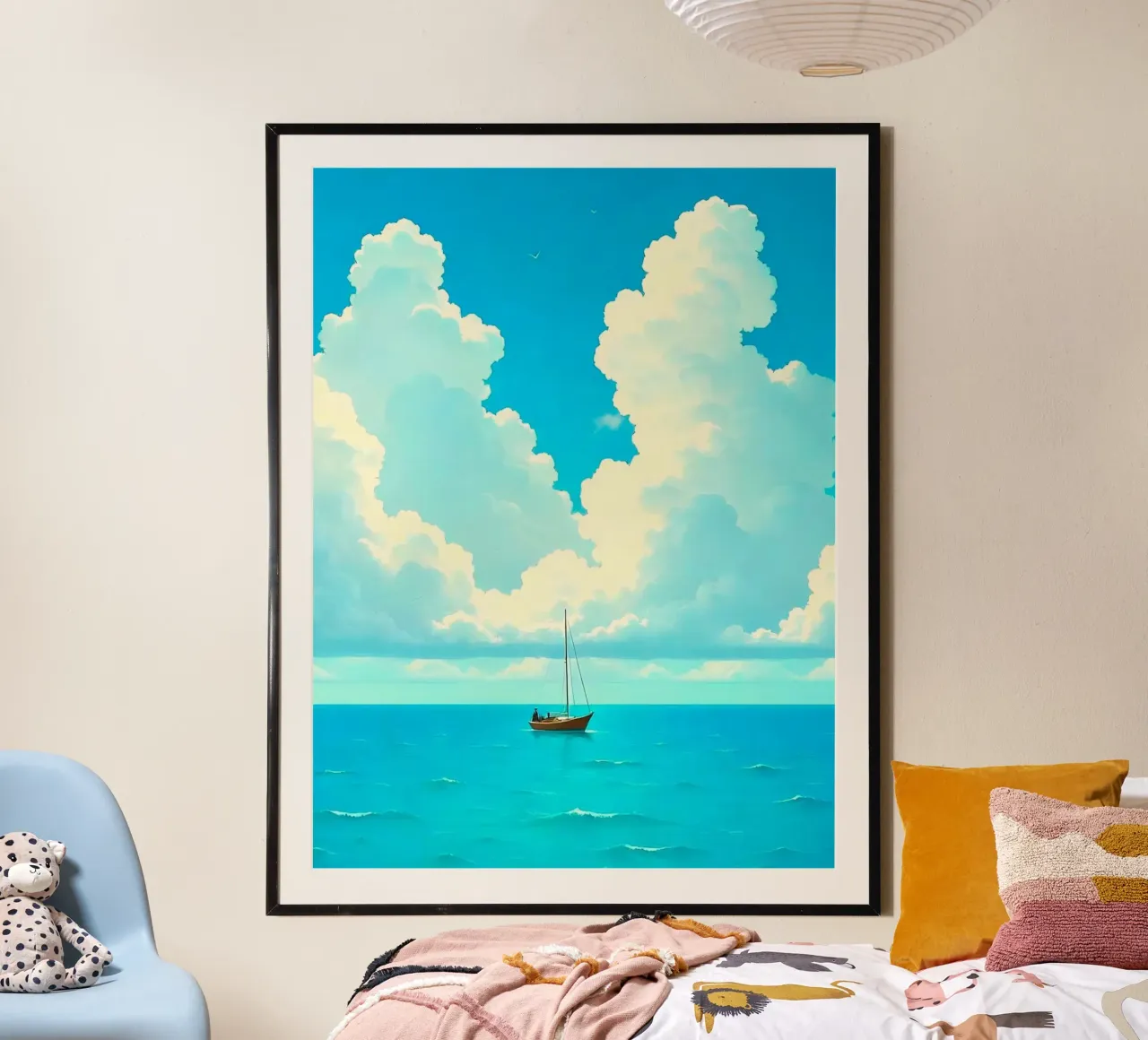 open space on surface poster con telaio in alluminio da miracle
