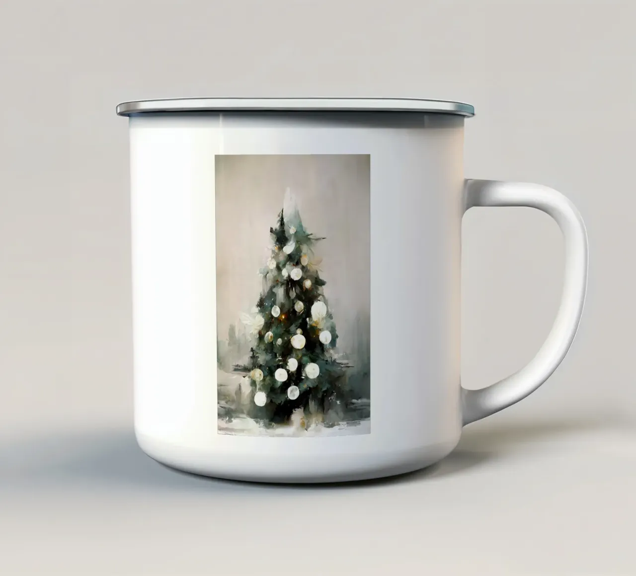 Pastel Christmas tazza in smalto da treechild