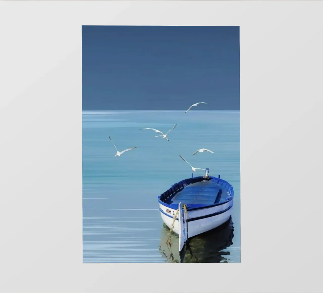 the boat with bird pellicola backlit da melts