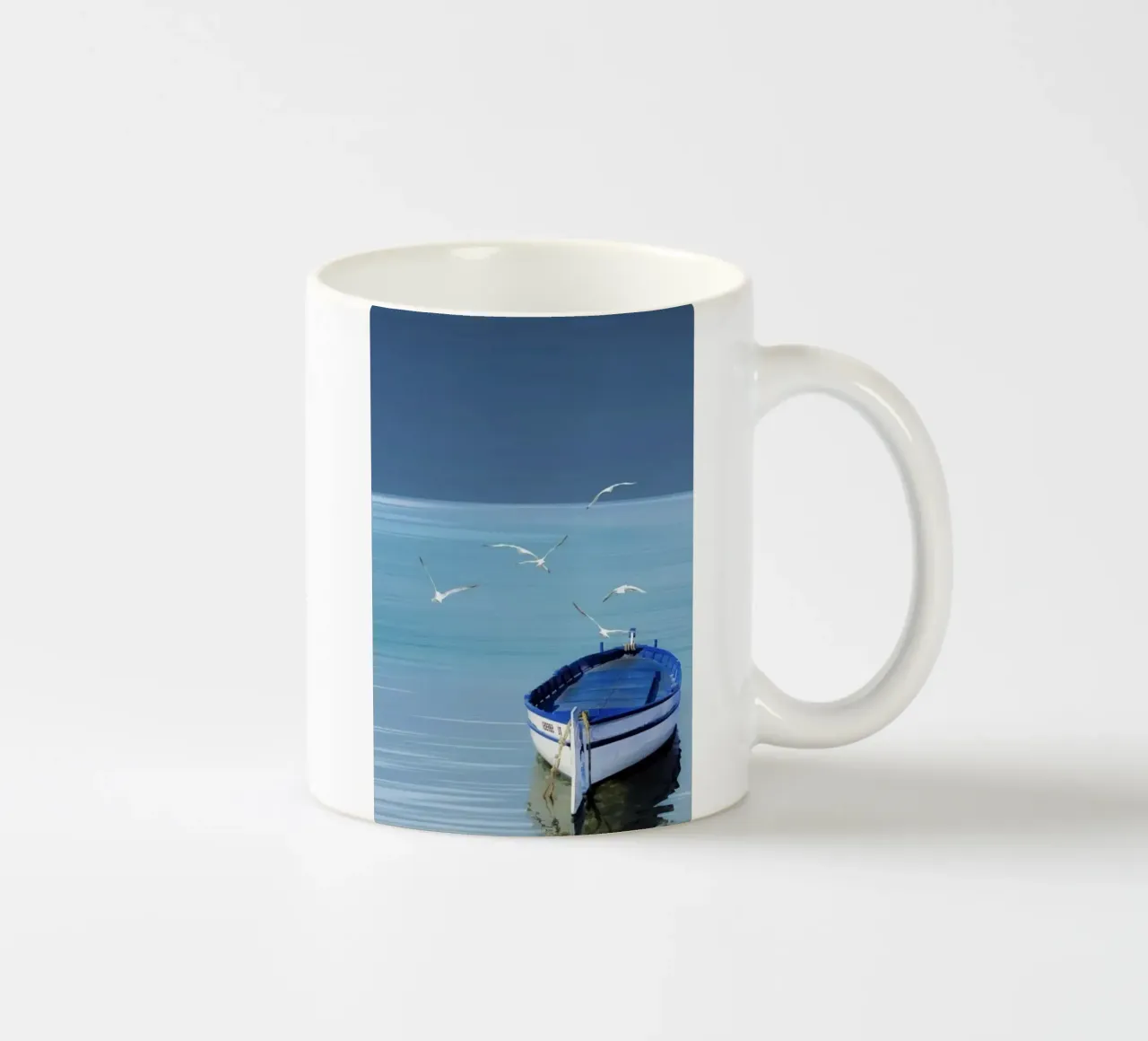 the boat with bird tazza in ceramica da melts