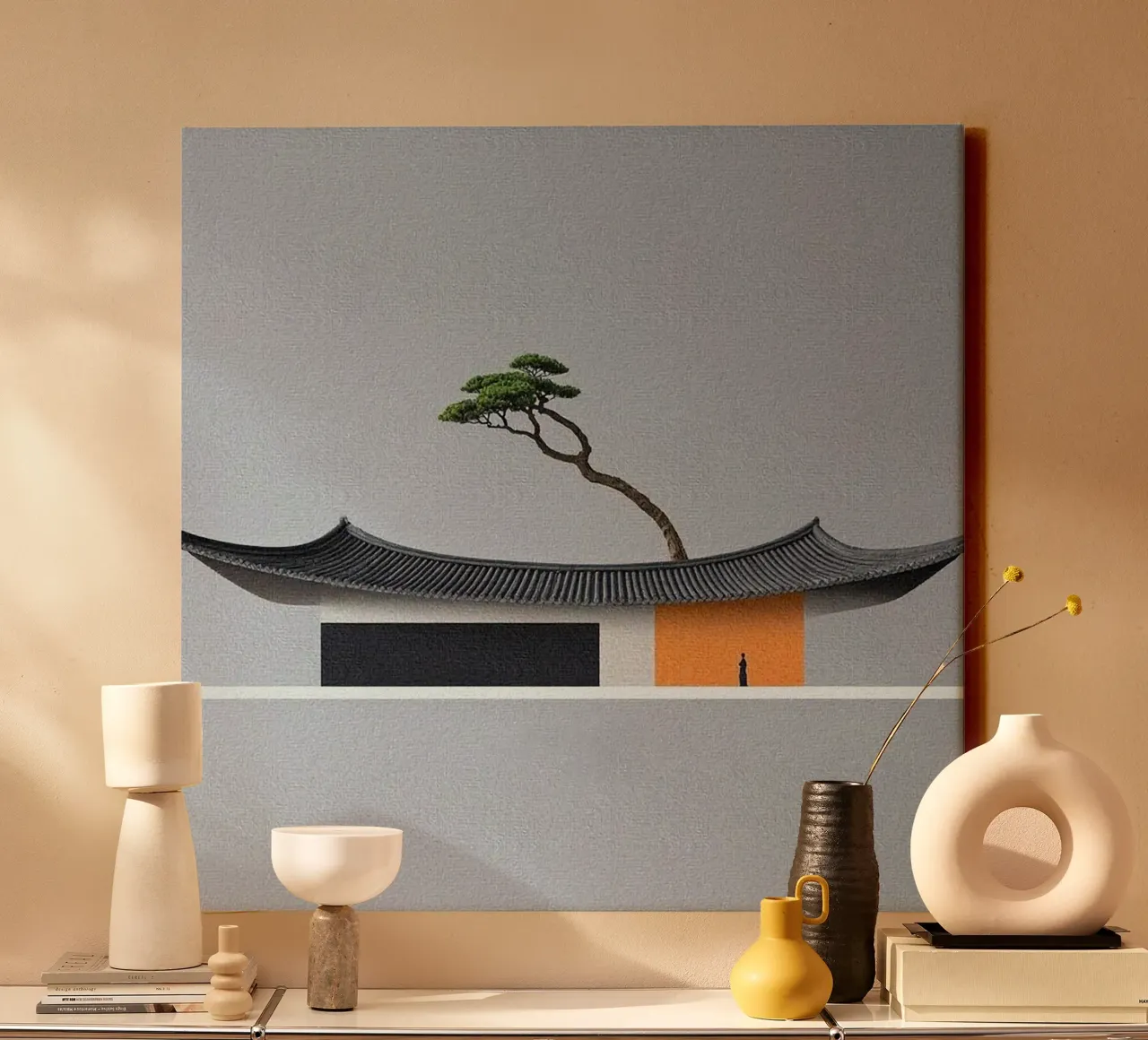 traditional architect canvas with Floater frame by miracle