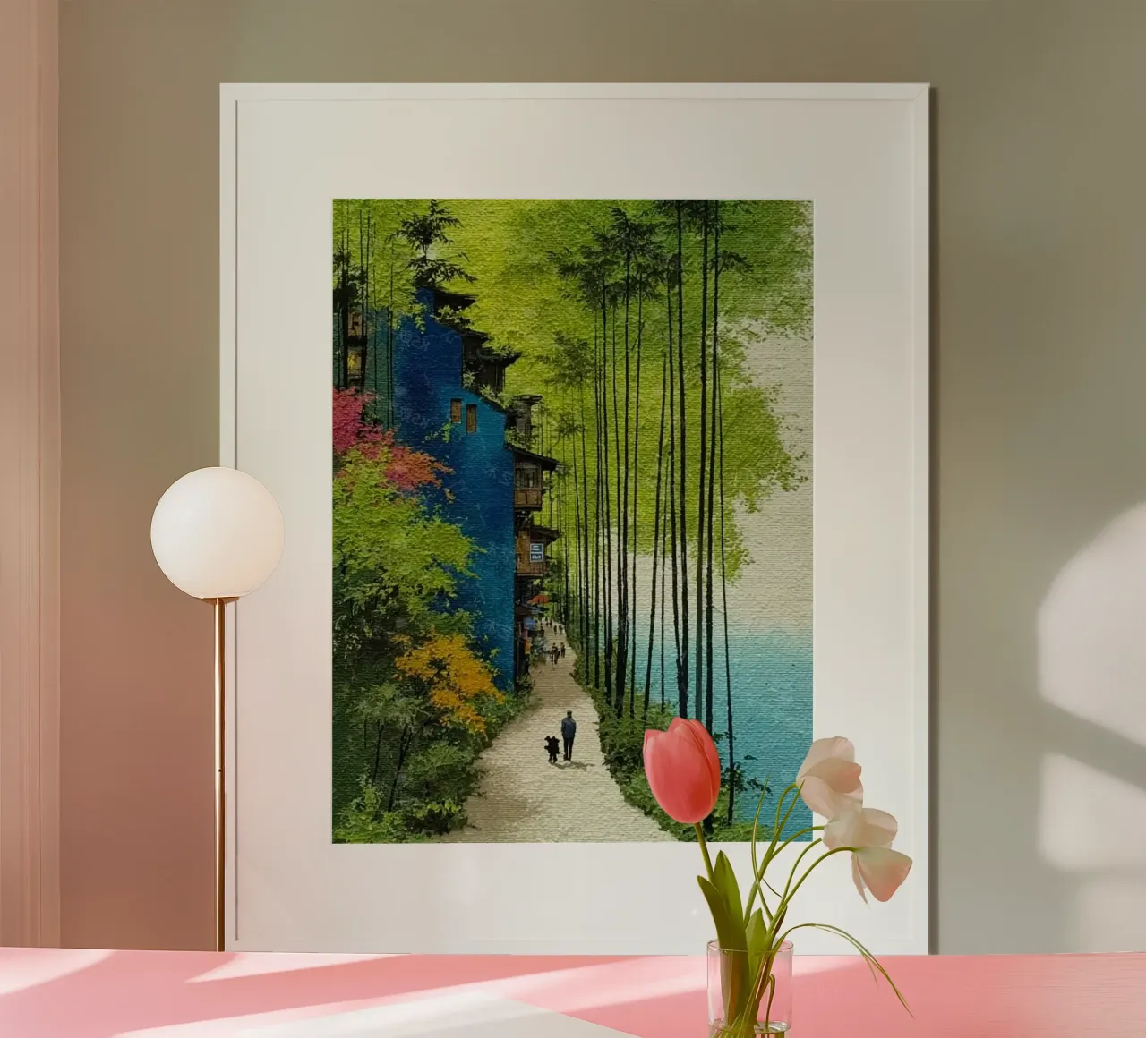 walking through the nature poster con telaio in alluminio da melts