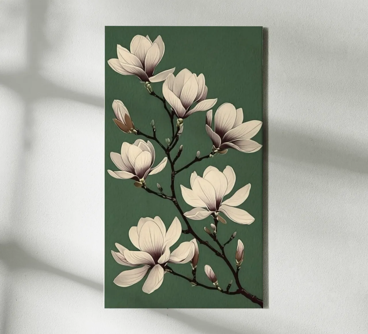 lotus on tree tela con Cornice a cassetta da melts