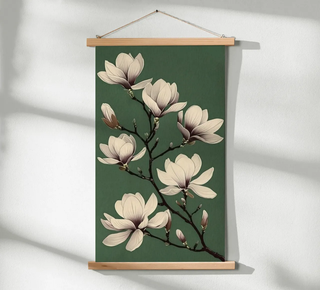 lotus on tree poster con telaio in legno da melts