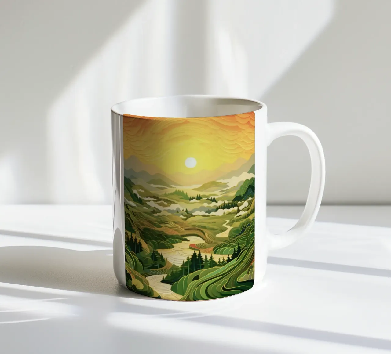 space field tazza in ceramica da melts