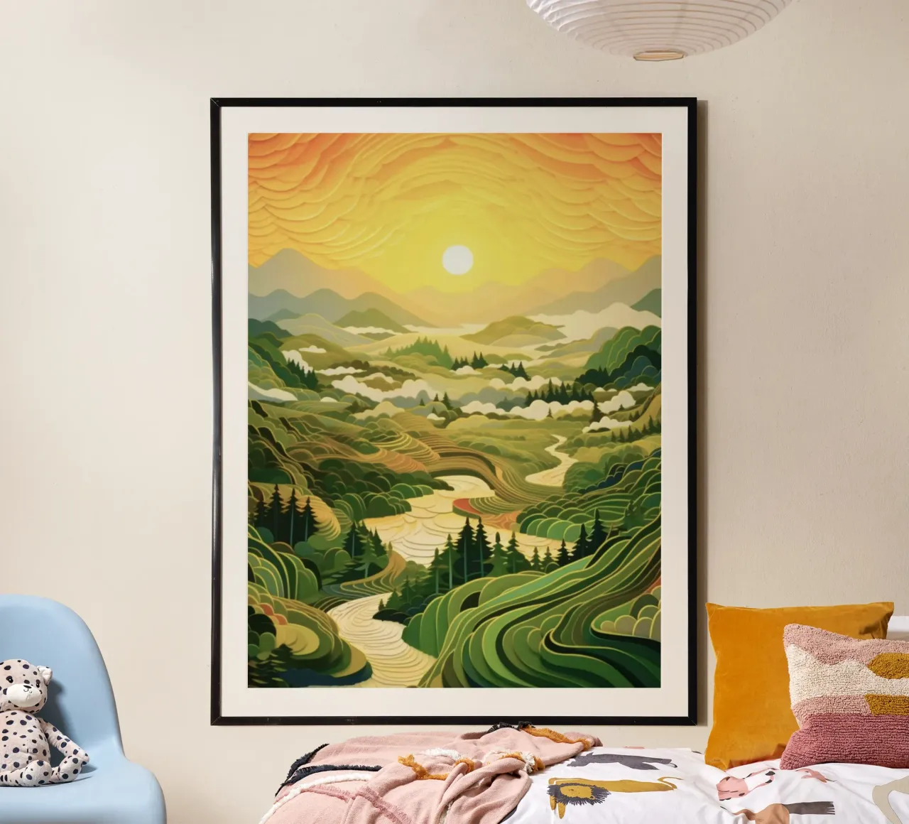 space field poster con telaio in alluminio da melts