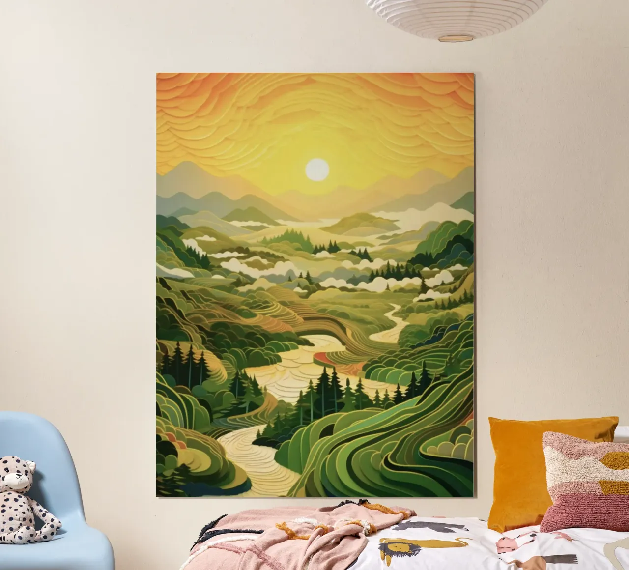 space field poster con telaio in alluminio da melts