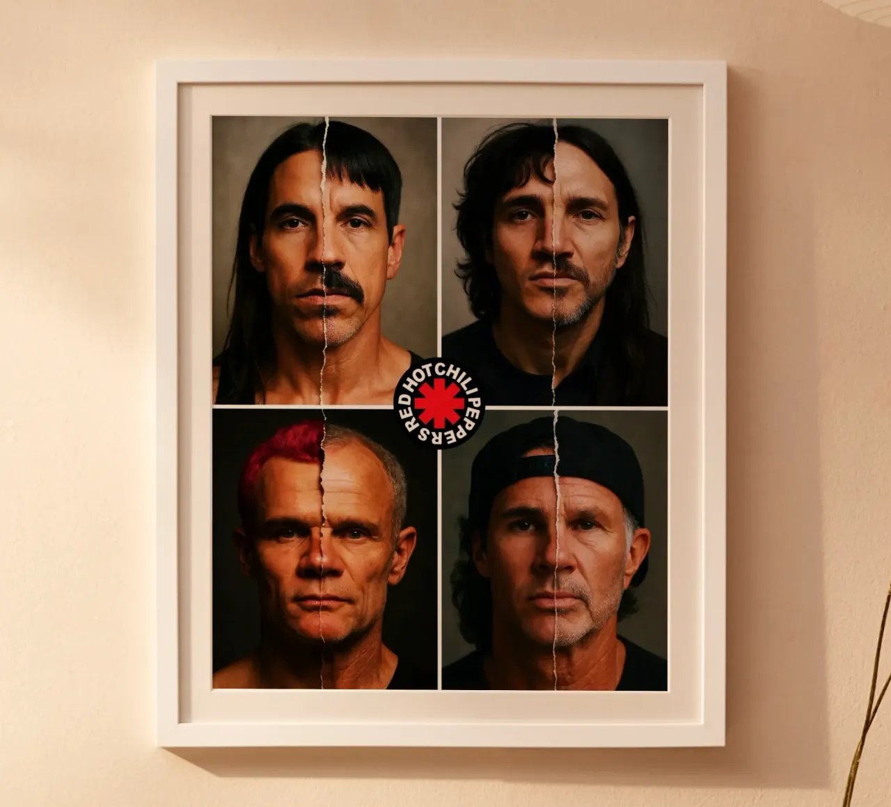 Peperoncino rosso piccante poster con telaio in plastica da Lembayung art