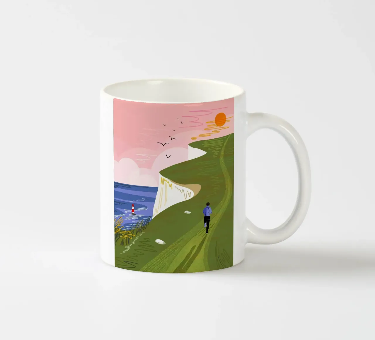 running to the sun tazza in ceramica da lifeline