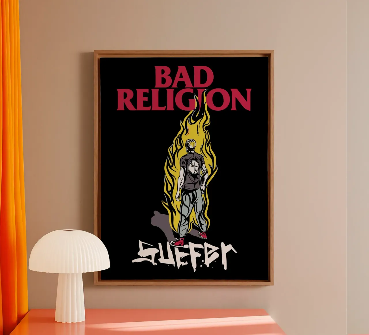 Bad Religion tela con Cornice a cassetta da Musadad Shop