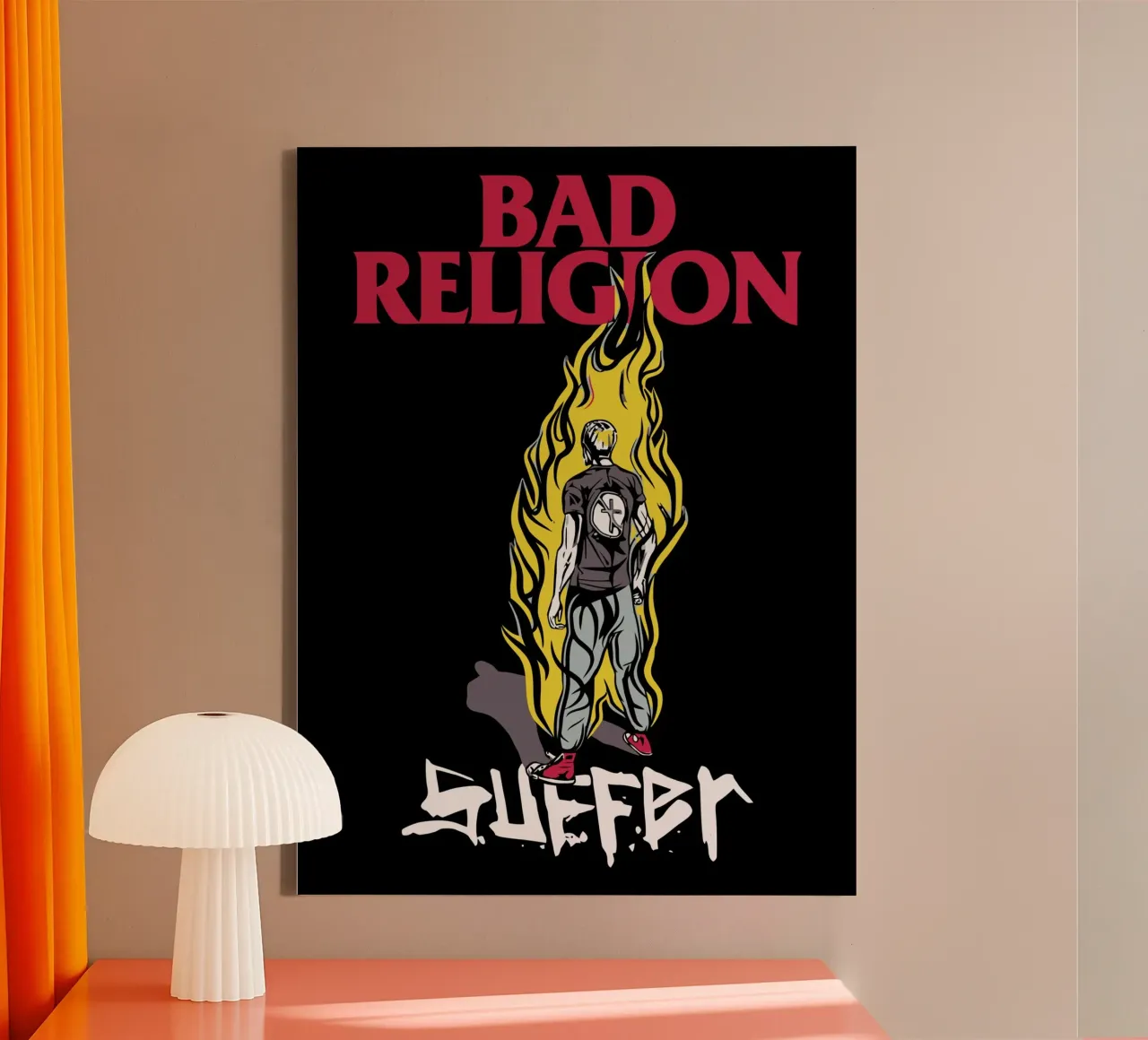 Bad Religion tela con Cornice a cassetta da Musadad Shop