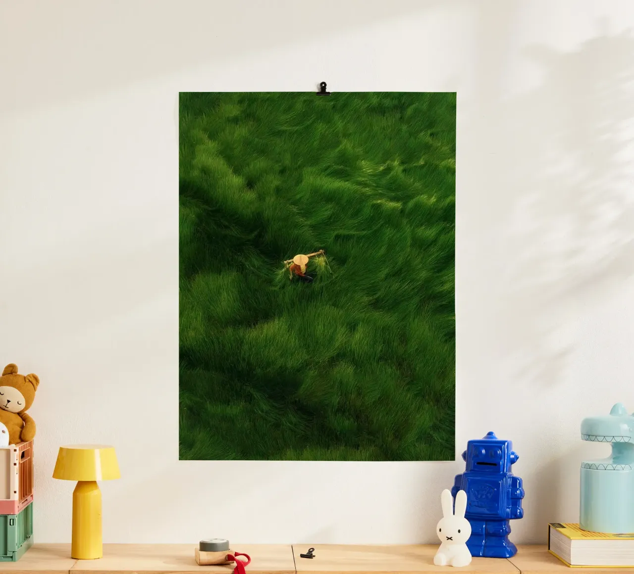 single farm poster con telaio in legno da carsa