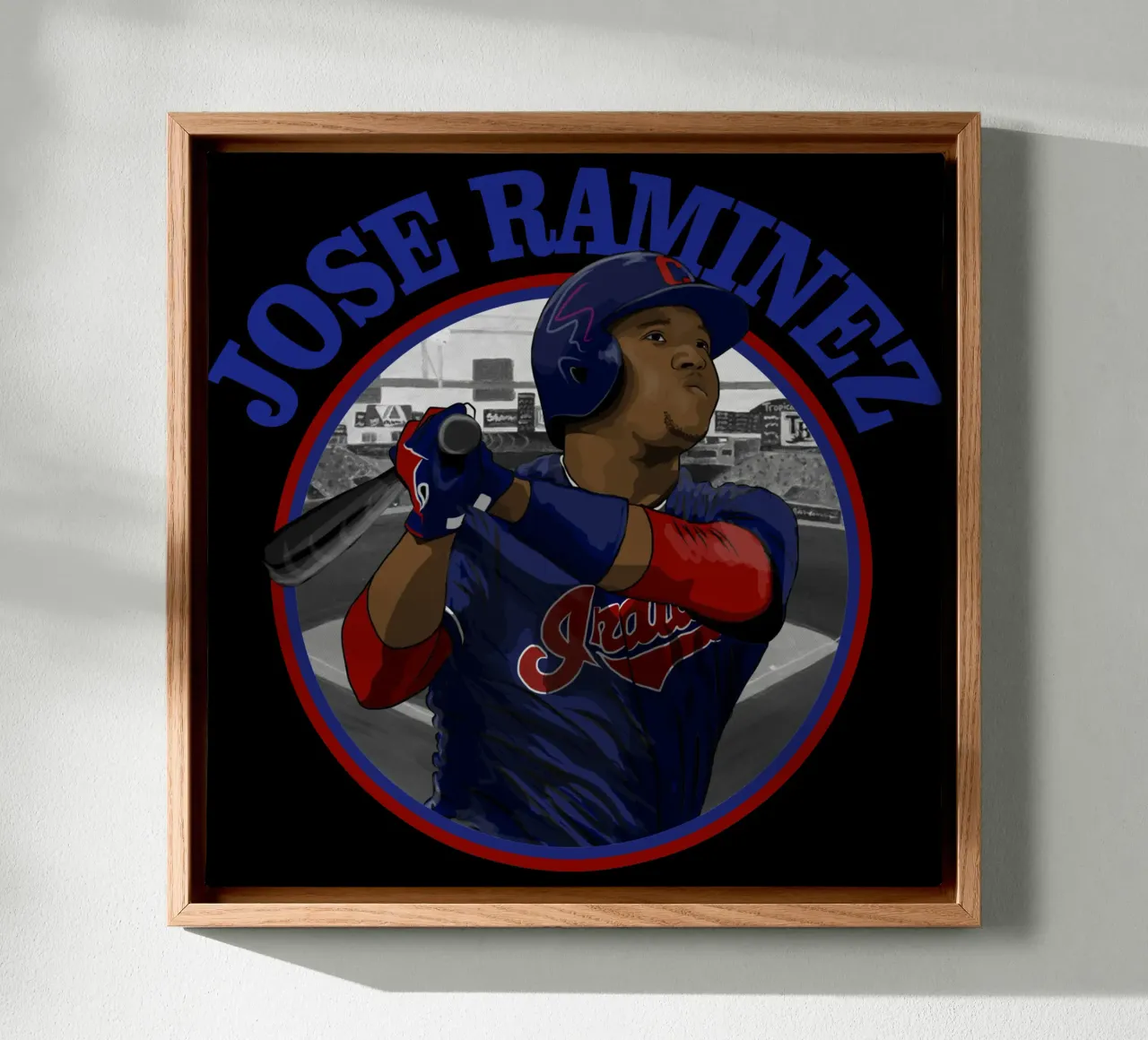 jose ramirez canvas met Baklijst van grass.studio_