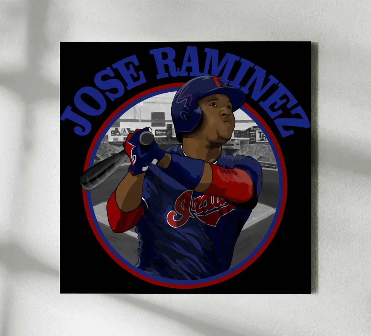 jose ramirez canvas met Baklijst van grass.studio_