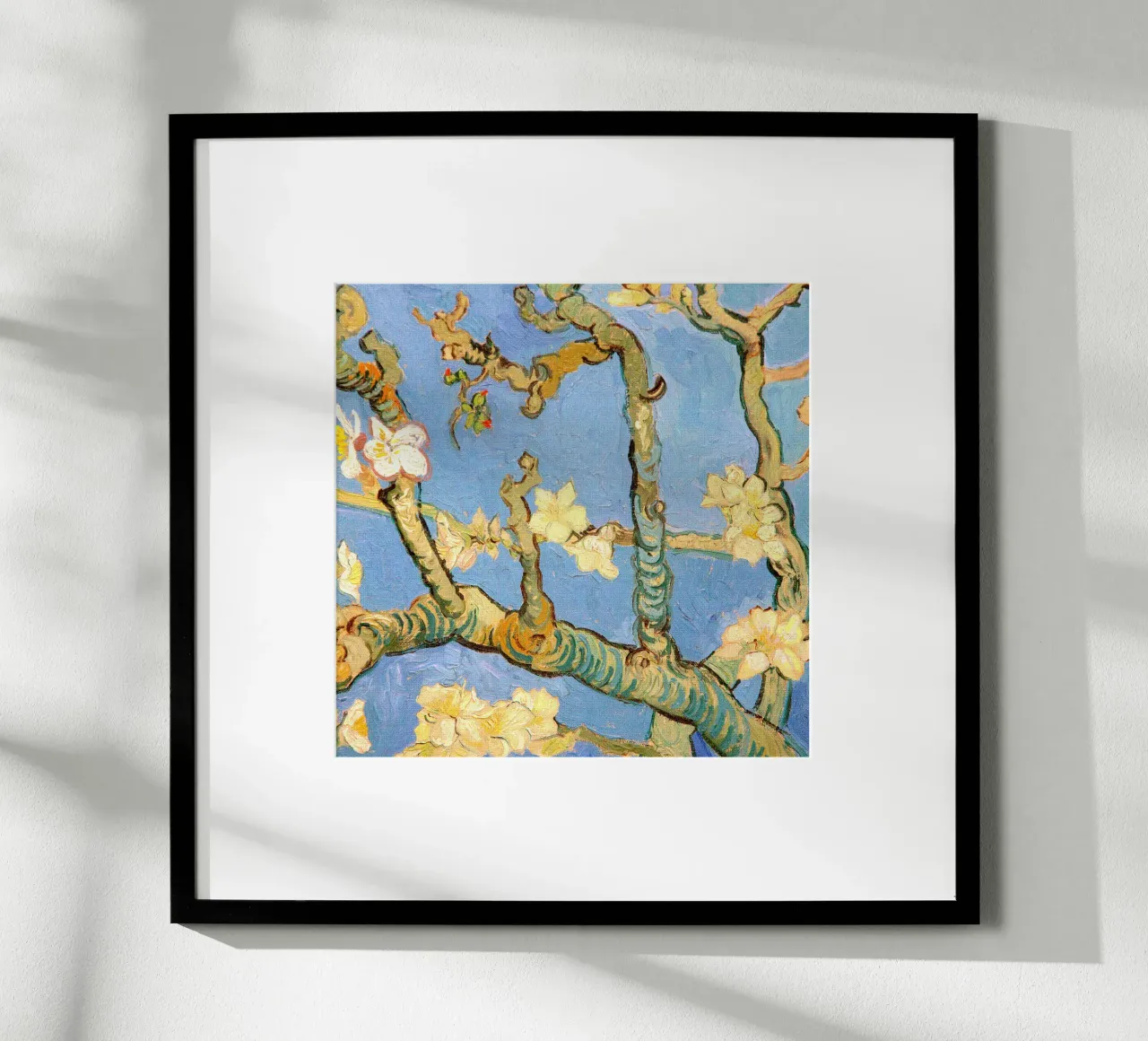 Dettaglio del mandorlo in fiore poster con telaio in plastica da Christopher Soto
