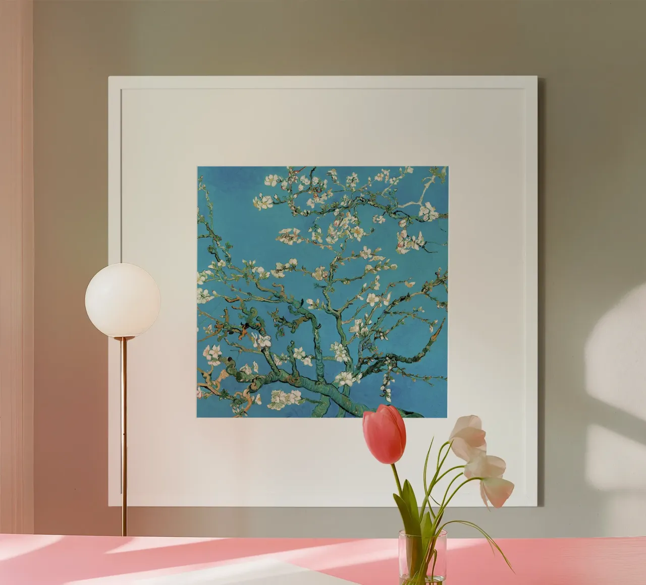 Mandorlo in fiore, 1890 ll poster con telaio in plastica da Christopher Soto