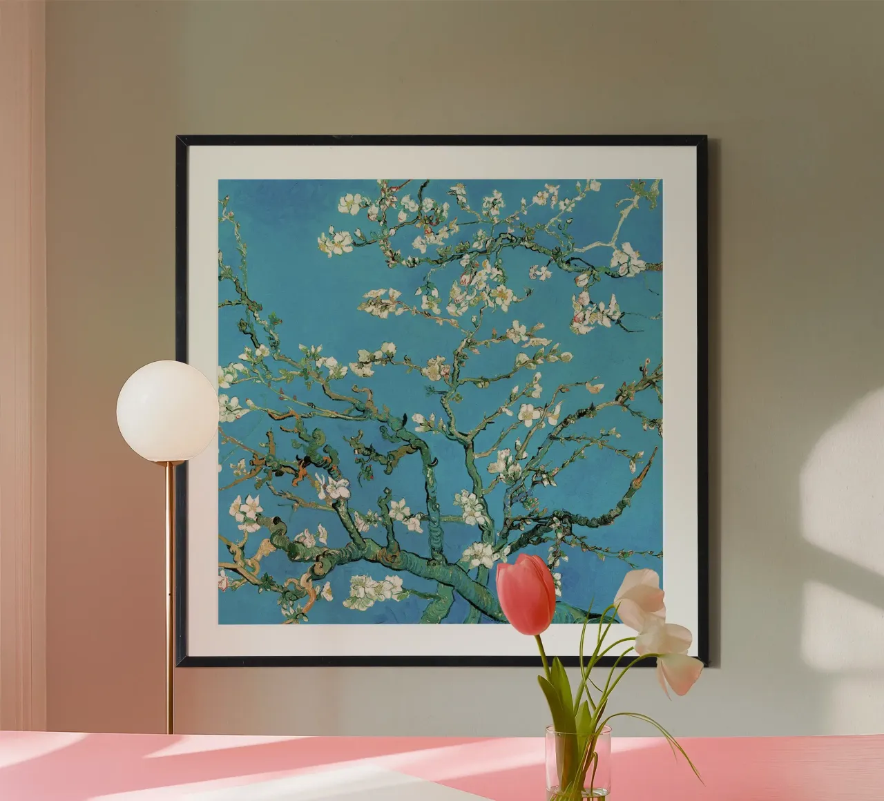 Mandorlo in fiore, 1890 ll poster con telaio in plastica da Christopher Soto