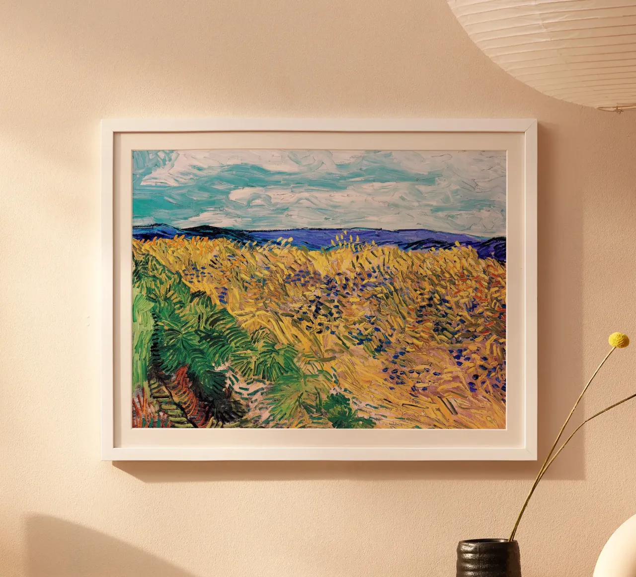 Auvers sur Oise poster con telaio in legno da Christopher Soto