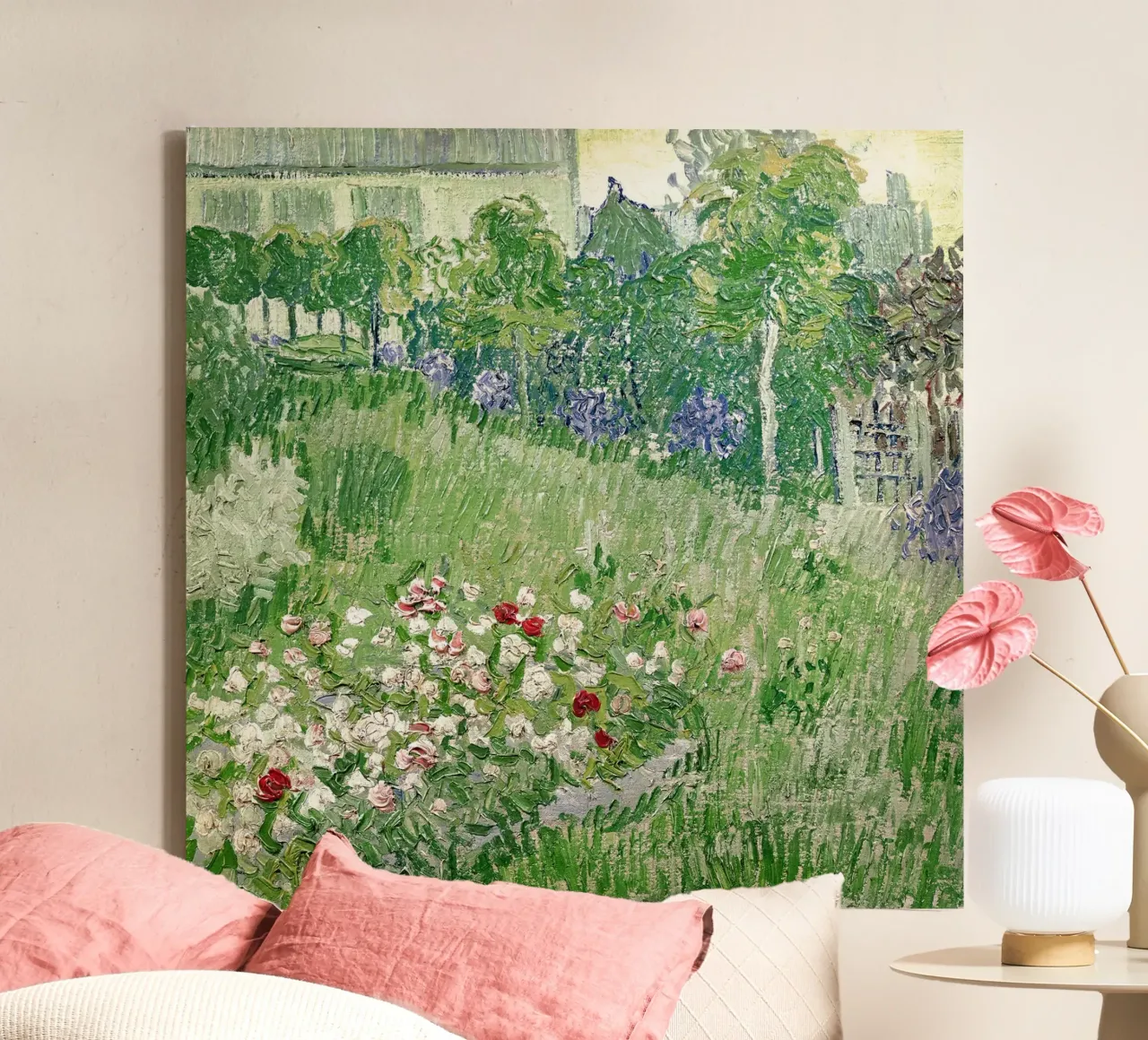Il giardino di Daubigny tela con Cornice a cassetta da Christopher Soto