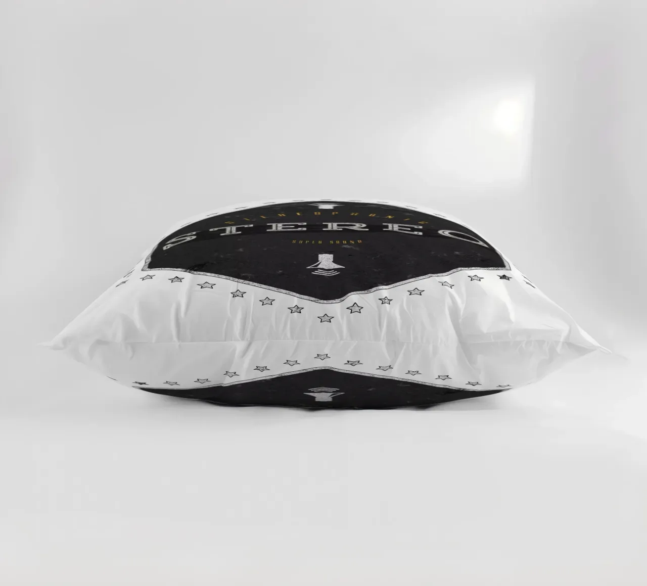 Stereo Super Sound cuscino da Black Sign Artwork