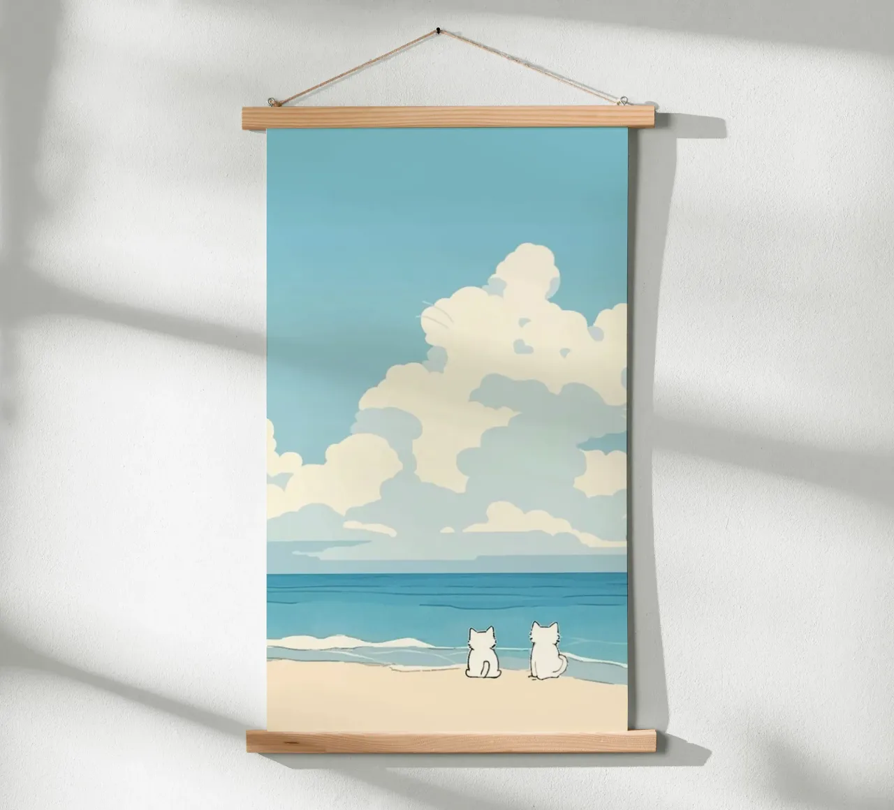 cat viewing poster con telaio in plastica da carsa