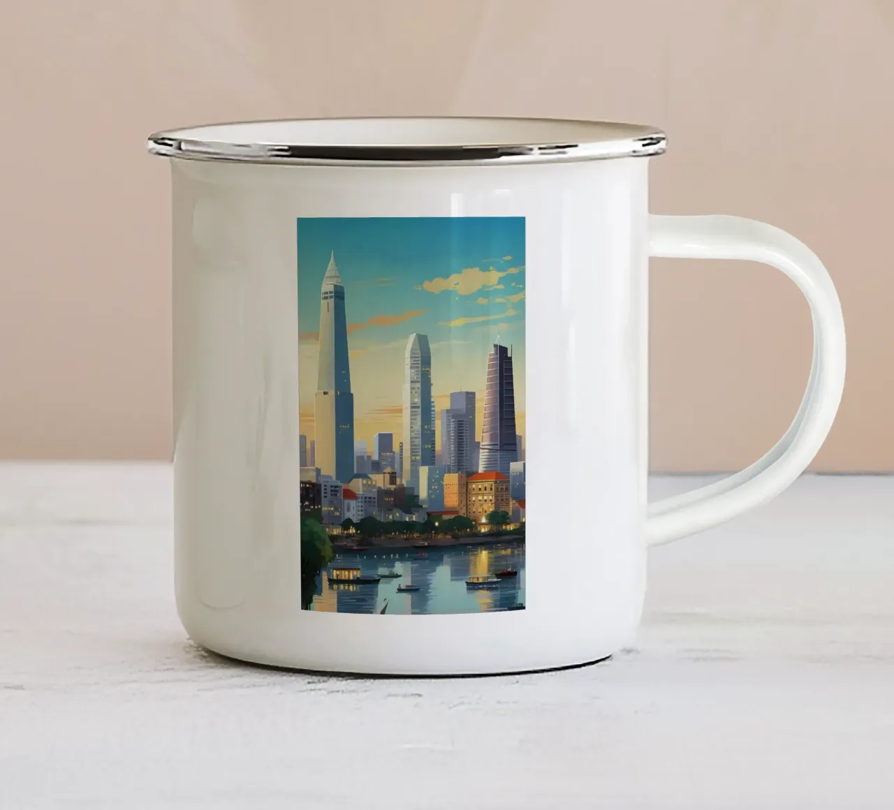 building to sky tazza in smalto da lifeline