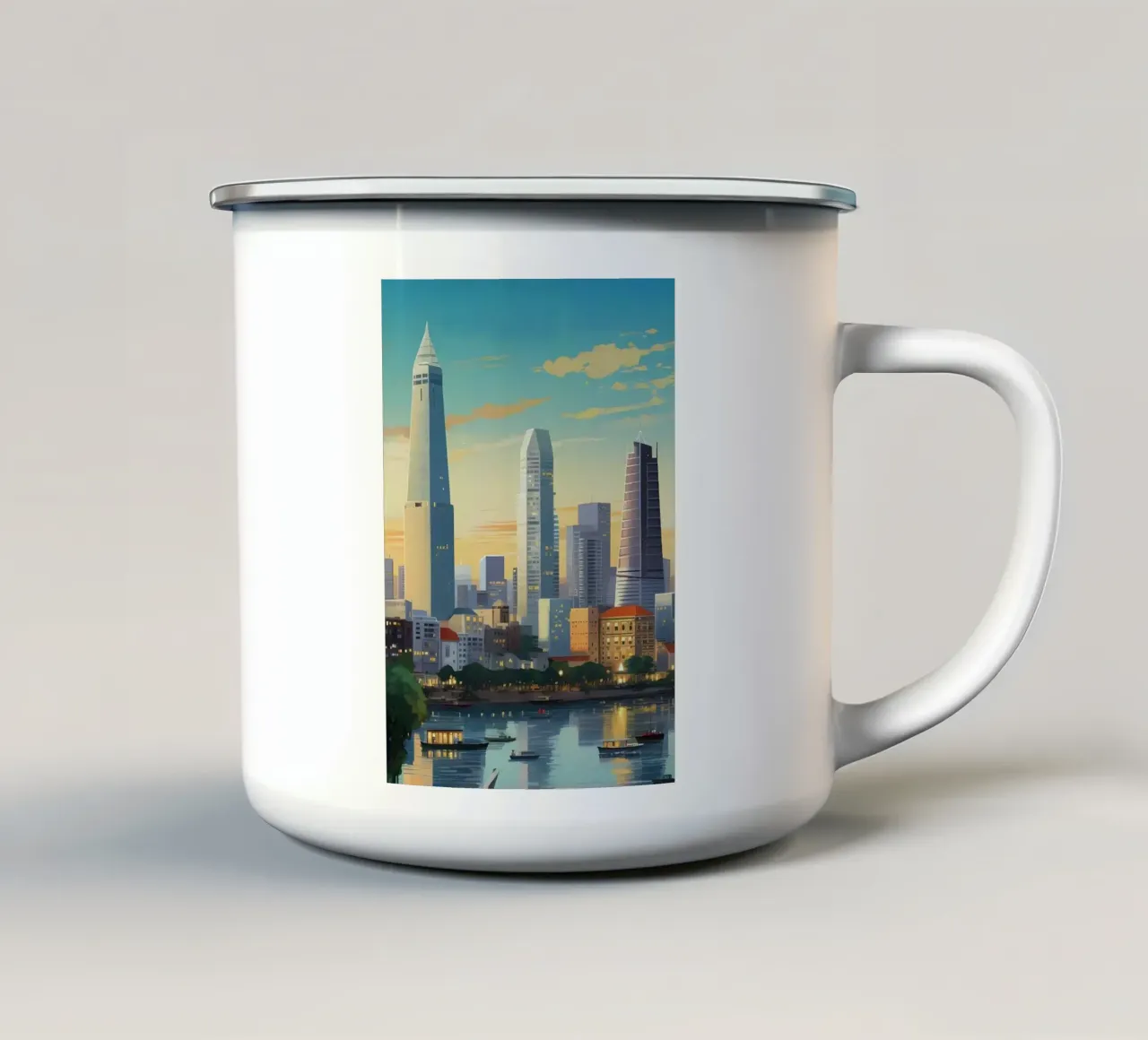 building to sky tazza in smalto da lifeline