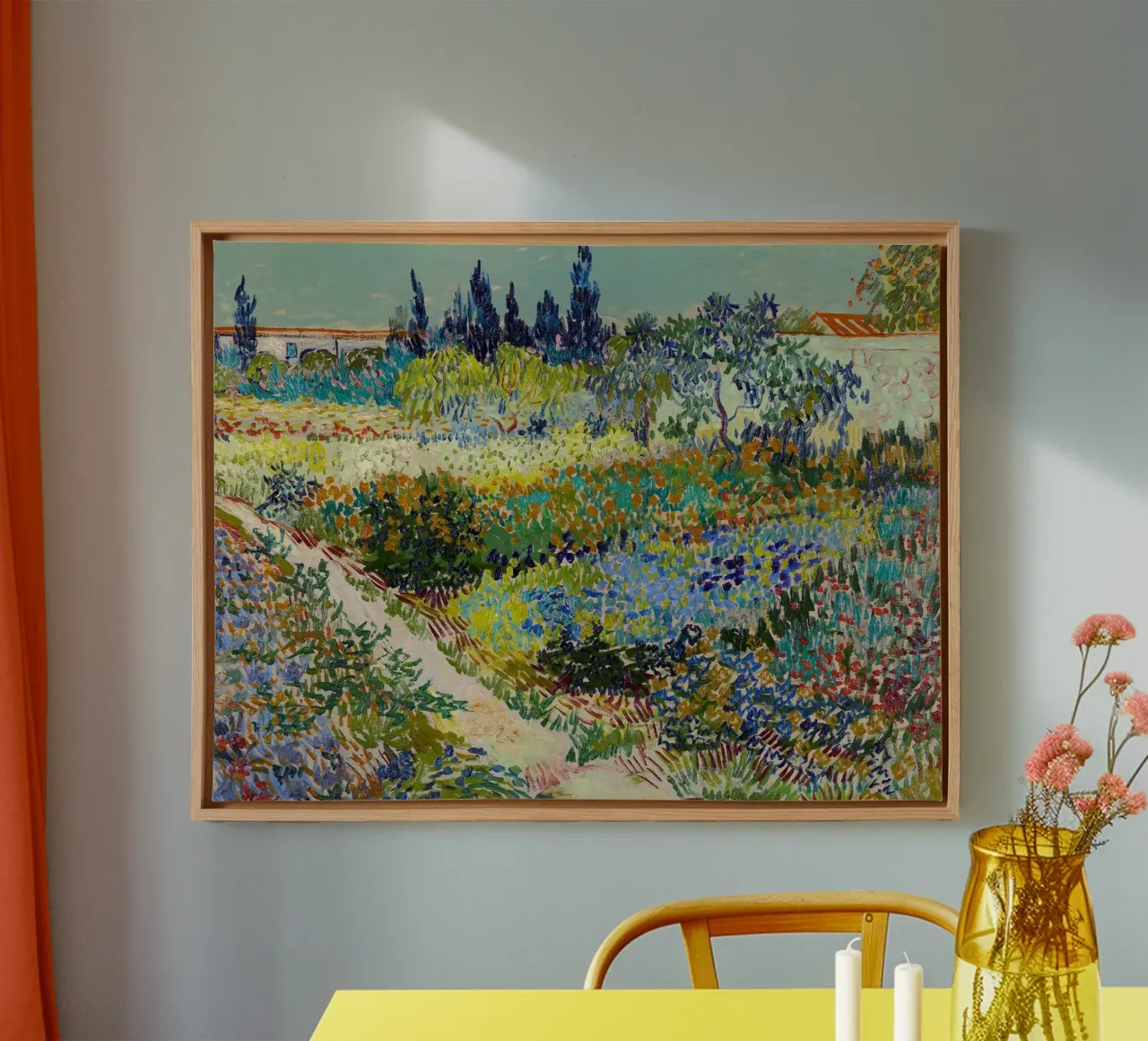 Giardino di Arles, 1888 tela con Cornice a cassetta da Christopher Soto