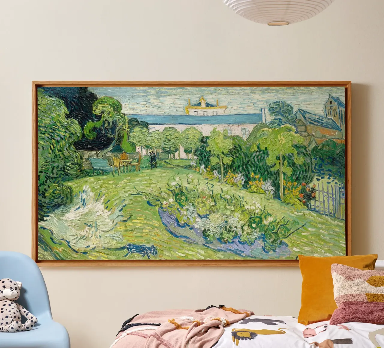 Giardino di Daubigny di Vincent van Gogh tela con Cornice a cassetta da Christopher Soto