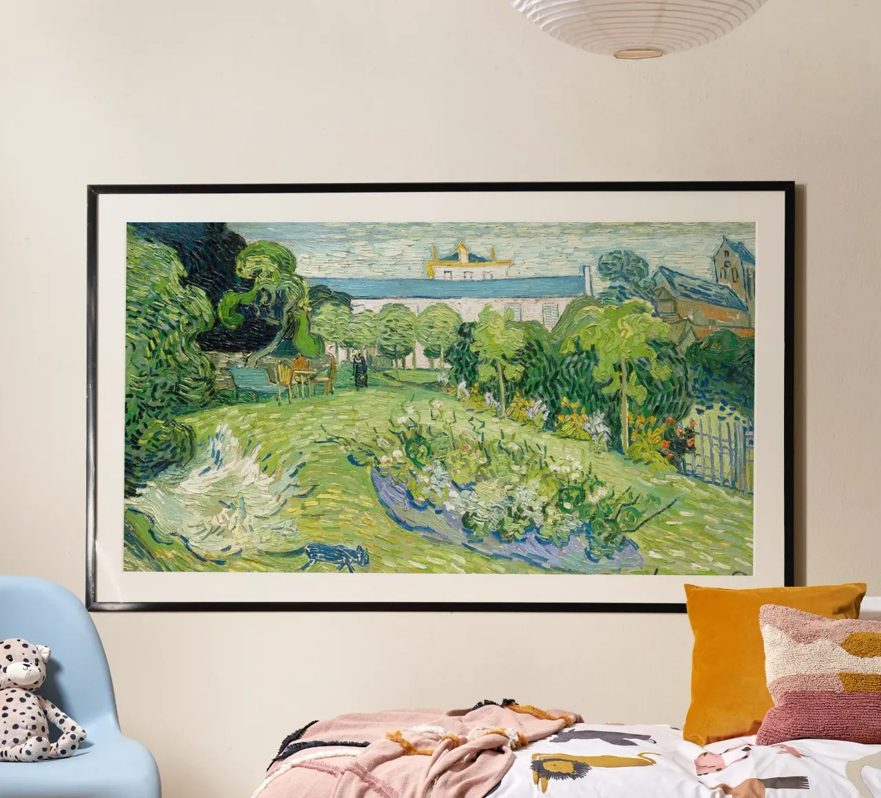 Giardino di Daubigny di Vincent van Gogh poster con telaio in alluminio da Christopher Soto
